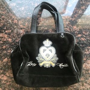 Juicy Couture Black Velour Handbag